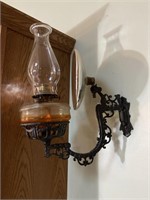 Oil Lamp w/ Wall Sconce & Reflector