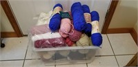 Assorted Skeins of Yarn and Linen
