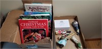 Miscellaneous Christmas Ornaments and Books