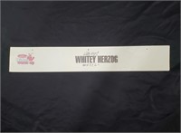 Whitey Herzog Autographed Winter Warmup Banner
