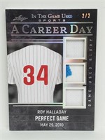 2/2 2020 Leaf Career Day Halladay Relic #CD_31