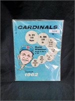 1962 St Louis Cardinals Yearbook Musial Cover