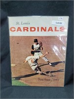1963 St Louis Cardinals Yearbook Musial Cover