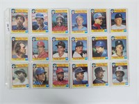 Complete 1986 Quaker Chewy Granola Topps Set