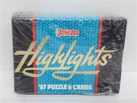 Sealed 1987 Donruss Highlights Puzzle & Cards