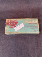 Vintage English Vocabulary Flash Card Set