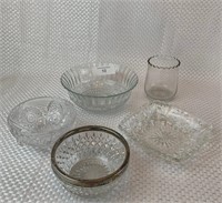 Assortment of Pressed Glass
