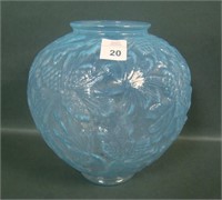 Consolidated Straw Opaescent Pine Cone Vase