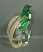 Formia Vetri Murano Bird of Paradise Glass Figure