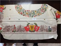 Germany Themed Vintage Tablecloth
