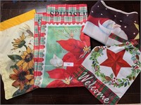 Various Decorative Holiday Flags