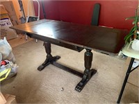 Antique Oak Table with Leaves