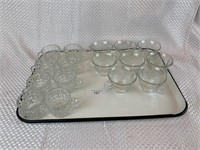 Punch Bowl Glass Cups