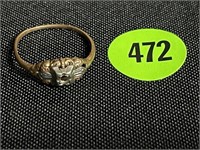 14 K GOLD RING - 2 GRAMS - WEIGHED ON A SEN-TECK