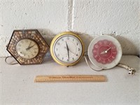 Vintage Clocks Seth Thomas, GE, Westclox 1 Lot