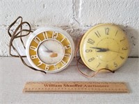 Vintage Clocks Telechron & Sunbeam Untested