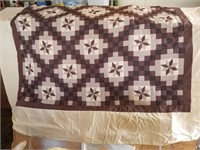 Irish Chain Star Quilt Top 95 x 108"