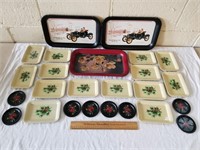 Vintage Metal Trays & Coasters