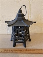 Cast Iron Outdoor Candle Lantern 10" H