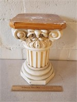 Ceramic Roman Column Plant Stand 16" H