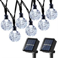 Joomer 2 Pack Globe Solar String Lights, U