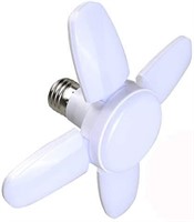 E27 38W Mini Foldable Fan Blade LED Bulb Lamp