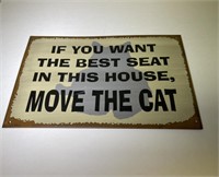 NEW METAL SIGN CAT LOVERS!!