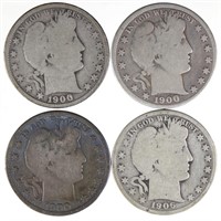 Barber Half Dollars - One a Tougher Date (4)