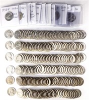 Jefferson Nickels (15 Loose + 6 Rolls)