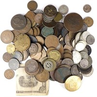 World Coin & Token Lot (Silver & 19th c.)