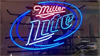 Miller Lite Neon Sign (does NOT fully light up,