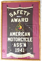 American Motorcycle 1941 Banner  & Pins