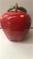 Ceramic Apple Cookie Jar. 12 in high approx.