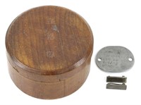 WWII Compass, Dog Tag, Sterling Bars