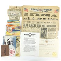WWII Memorabilia (Newspapers, Postcards & More)