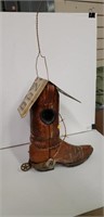 Unique Indiana Cowboy Boot Birdhouse