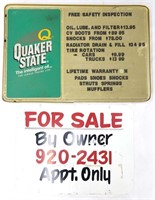 Real Estate + Quaker State Signs