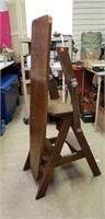 3 in 1 Vintage Wood Ladder/Stool/Ironing Board