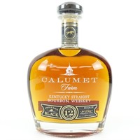 Calumet Farm 12 Year Bourbon Whiskey Bottle