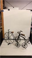 Decorative Bike and Tricycle Metal with Wood