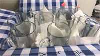 Set of 9 footed mugs / glasses