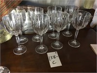 Set of (8) Waterford Crystal Stems  ( 8.5" T)