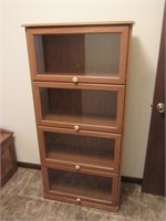 Pressed Oak 4 Stack Bookcase