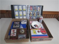 2 Boxes and 1 Album Nascar Collectibles and
