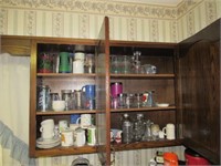Contents of 2 Kitchen Cabinets