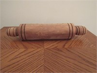 Wooden Rolling Pin Made By I.R. Foltz York,PA
