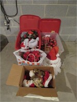 Selection of Christmas Items in Totes