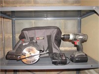 Porter Cable Saw + Drill 18V