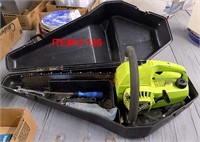 POULAN CHAIN SAW AND  CASE