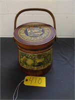 Heinz Wood Bucket with Handle and Lid